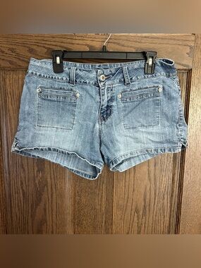 Bubblegum Light Blue Denim Short Shorts